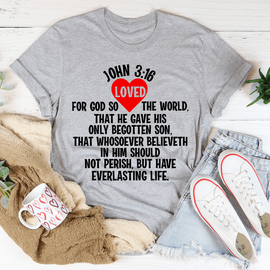 For God So Loved The World Tee shopmerchmallow For God So Loved The World Tee