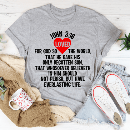 For God So Loved The World Tee shopmerchmallow For God So Loved The World Tee