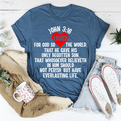 For God So Loved The World Tee shopmerchmallow For God So Loved The World Tee