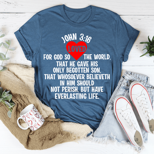 For God So Loved The World Tee shopmerchmallow For God So Loved The World Tee