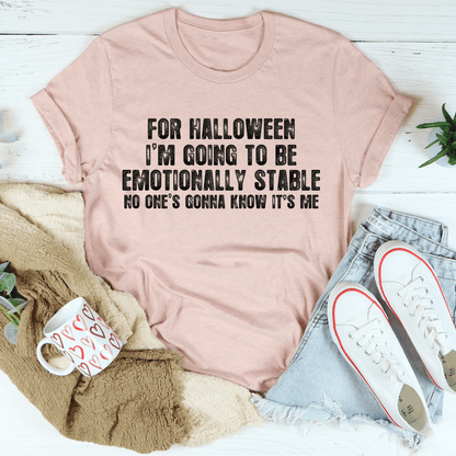 For Halloween I'm Going To Be Emotionally Stable Tee shopmerchmallow For Halloween I'm Going To Be Emotionally Stable Tee
