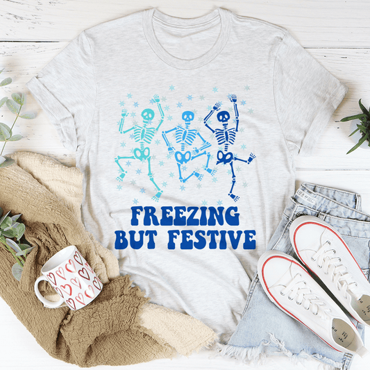 Freezing But Festive Tee shopmerchmallow Freezing But Festive Tee