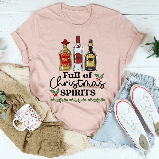Full Of Christmas Spirits Tee shopmerchmallow Full Of Christmas Spirits Tee