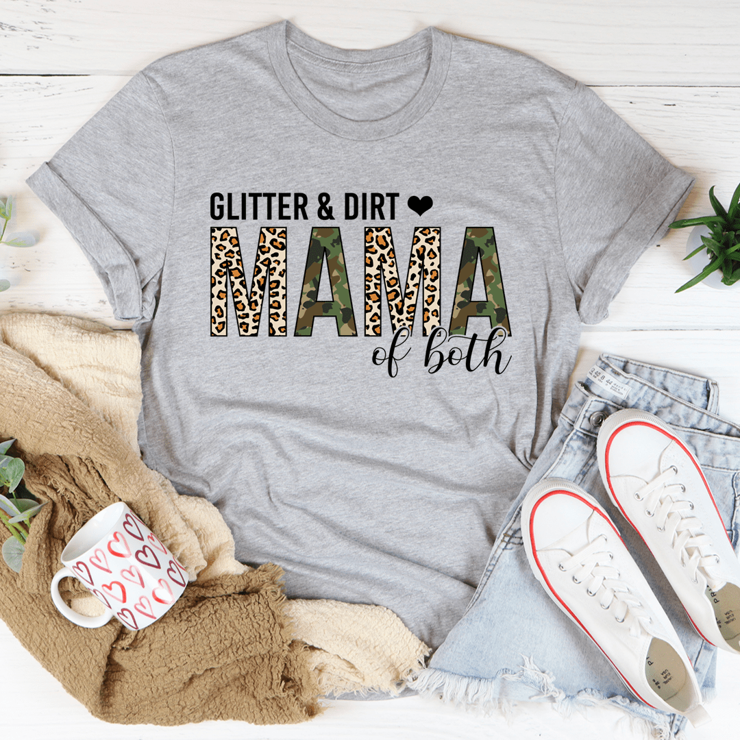 Glitter & Dirt Mama of Both Tee shopmerchmallow Glitter & Dirt Mama of Both Tee