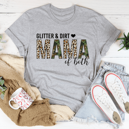 Glitter & Dirt Mama of Both Tee shopmerchmallow Glitter & Dirt Mama of Both Tee