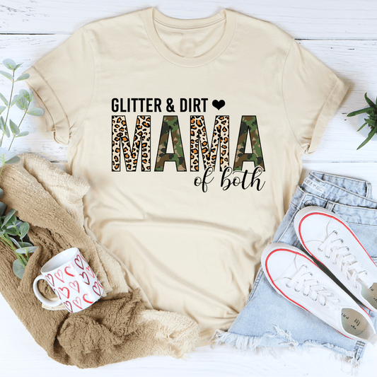 Glitter & Dirt Mama of Both Tee shopmerchmallow Glitter & Dirt Mama of Both Tee