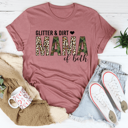 Glitter & Dirt Mama of Both Tee shopmerchmallow Glitter & Dirt Mama of Both Tee