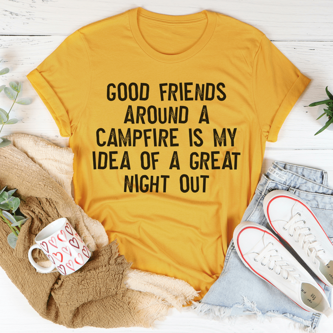 Good Friends Around A Campfire Tee shopmerchmallow Good Friends Around A Campfire Tee