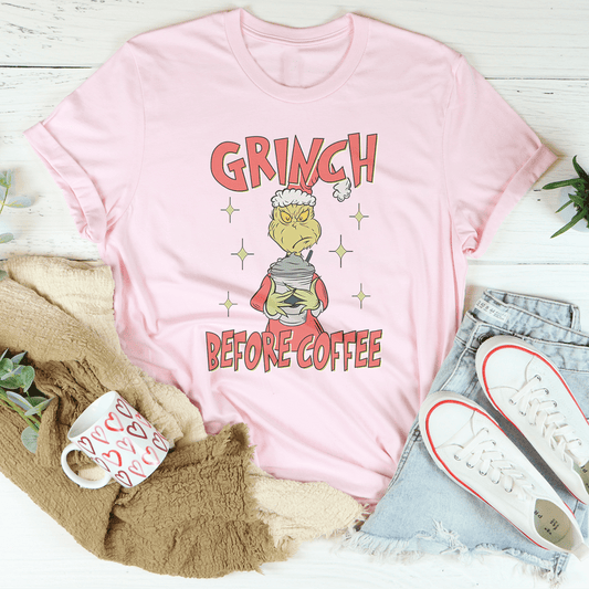 Grinch Before Coffee Tee shopmerchmallow Grinch Before Coffee Tee