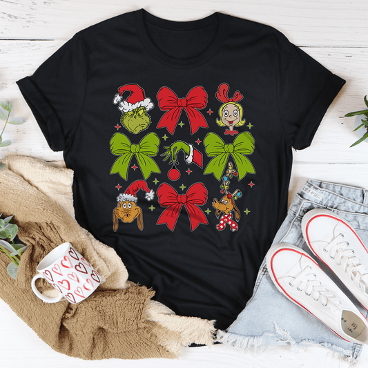 Grinmas Coquette Bow Tee