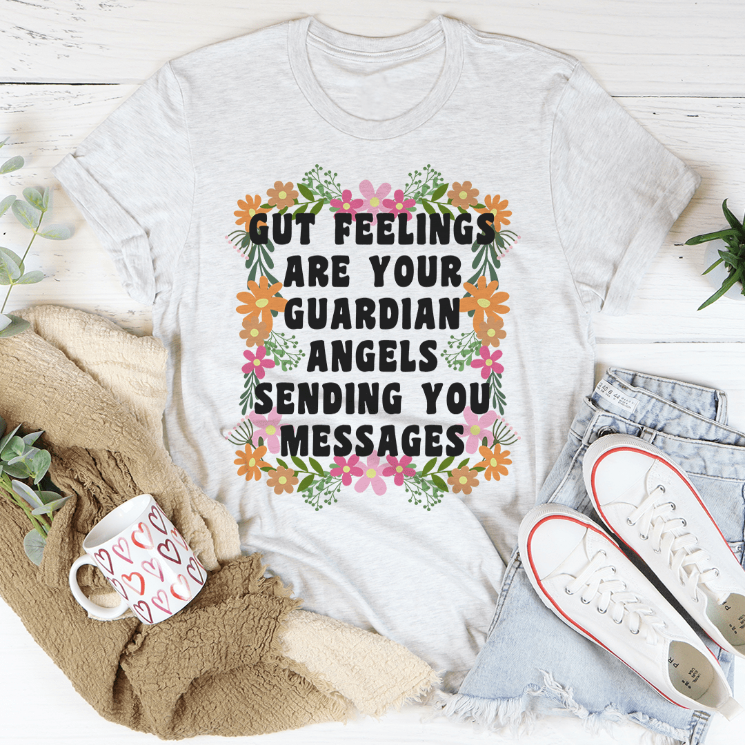 Gut Feelings Are Your Guardian Angels Tee shopmerchmallow Gut Feelings Are Your Guardian Angels Tee