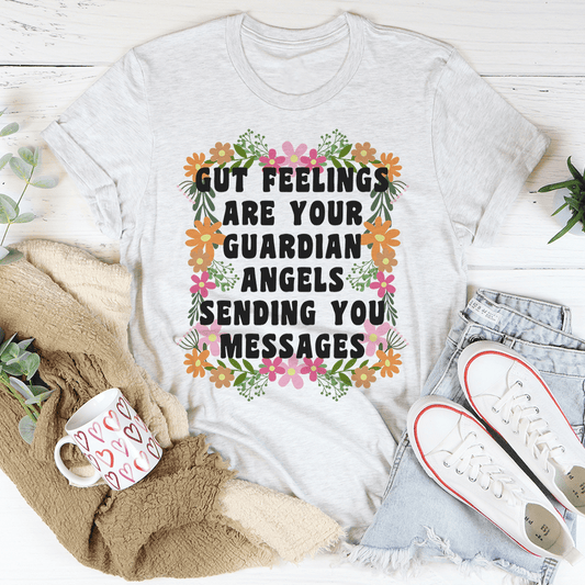 Gut Feelings Are Your Guardian Angels Tee shopmerchmallow Gut Feelings Are Your Guardian Angels Tee