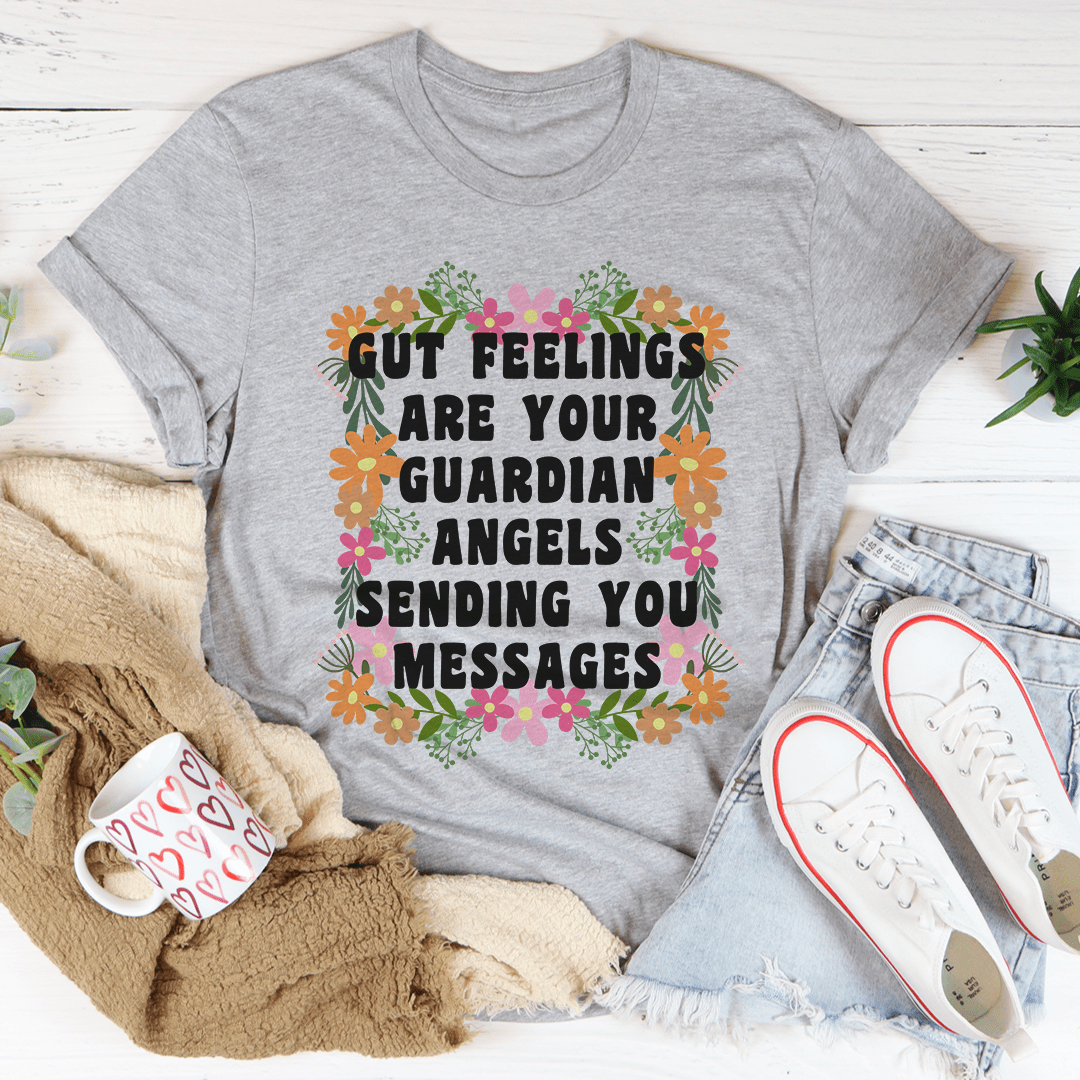 Gut Feelings Are Your Guardian Angels Tee shopmerchmallow Gut Feelings Are Your Guardian Angels Tee