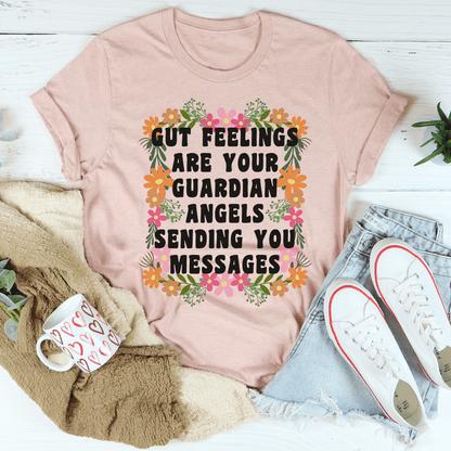 Gut Feelings Are Your Guardian Angels Tee shopmerchmallow Gut Feelings Are Your Guardian Angels Tee