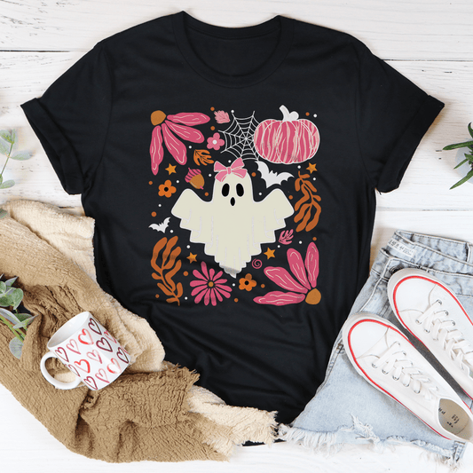 Halloween Pink Ghost Tee shopmerchmallow Halloween Pink Ghost Tee