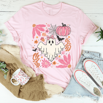 Halloween Pink Ghost Tee shopmerchmallow Halloween Pink Ghost Tee