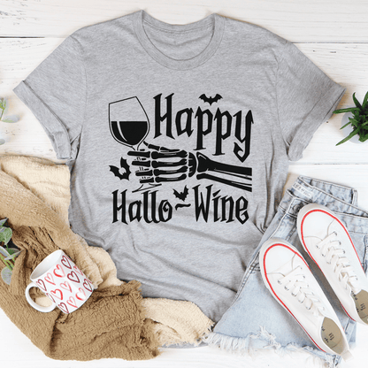 Happy Hallowine Skull Hand Tee shopmerchmallow Happy Hallowine Skull Hand Tee