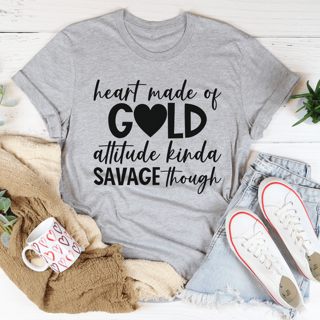 Heart Made Of Gold Tee shopmerchmallow Heart Made Of Gold Tee