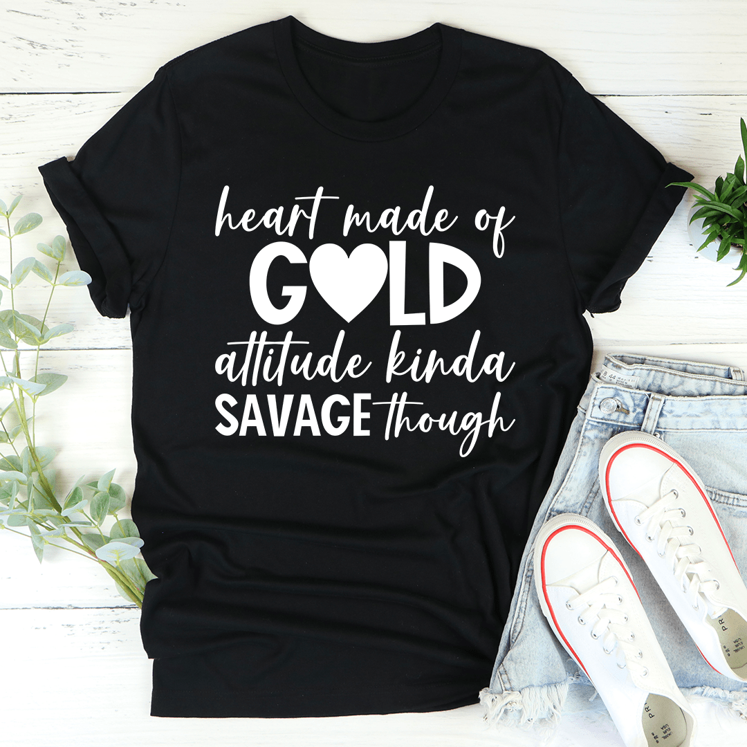 Heart Made Of Gold Tee shopmerchmallow Heart Made Of Gold Tee