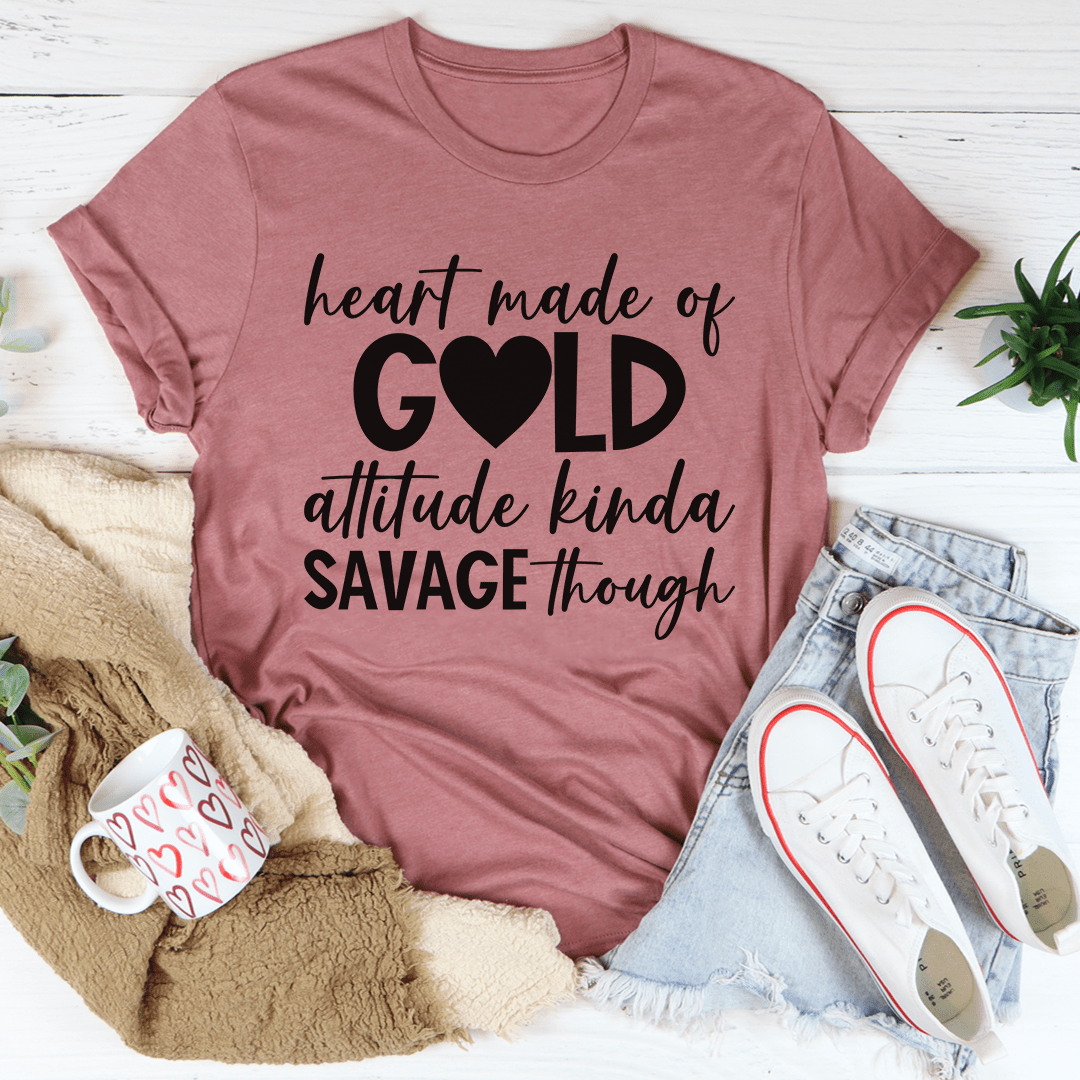 Heart Made Of Gold Tee shopmerchmallow Heart Made Of Gold Tee