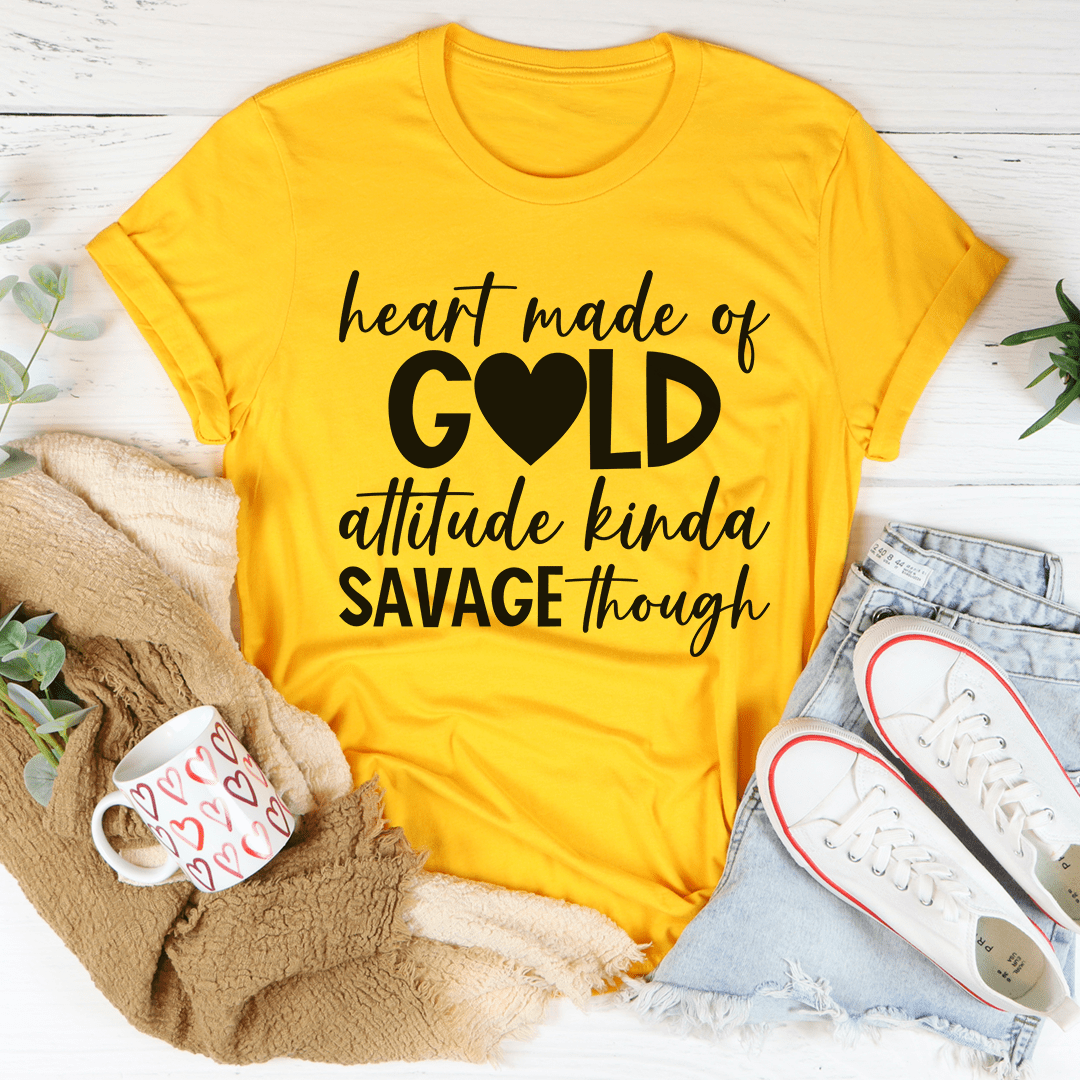Heart Made Of Gold Tee shopmerchmallow Heart Made Of Gold Tee