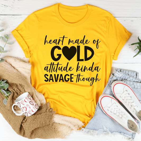 Heart Made Of Gold Tee shopmerchmallow Heart Made Of Gold Tee