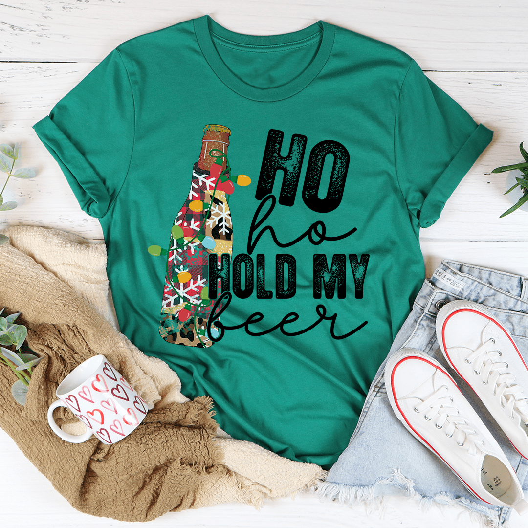 Ho Ho Hold My Beer Tee shopmerchmallow Ho Ho Hold My Beer Tee