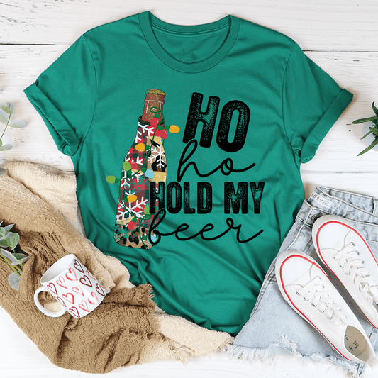 Ho Ho Hold My Beer Tee shopmerchmallow Ho Ho Hold My Beer Tee