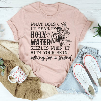 Holy Water Skull Tee shopmerchmallow Holy Water Skull Tee