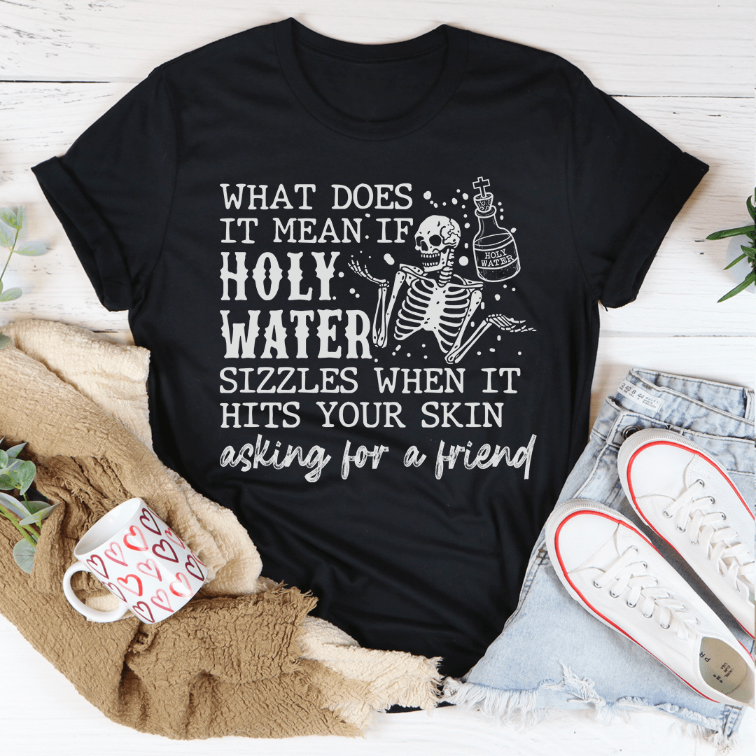 Holy Water Skull Tee shopmerchmallow Holy Water Skull Tee