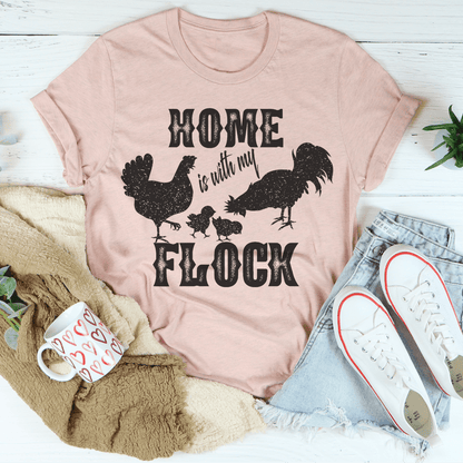 Home Is With My Flock Tee shopmerchmallow Home Is With My Flock Tee