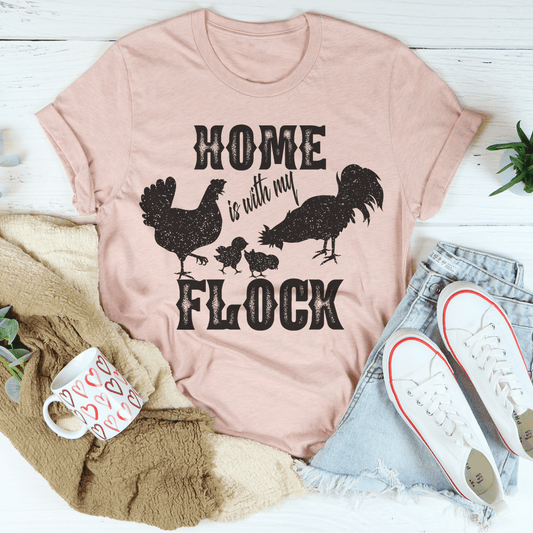 Home Is With My Flock Tee shopmerchmallow Home Is With My Flock Tee