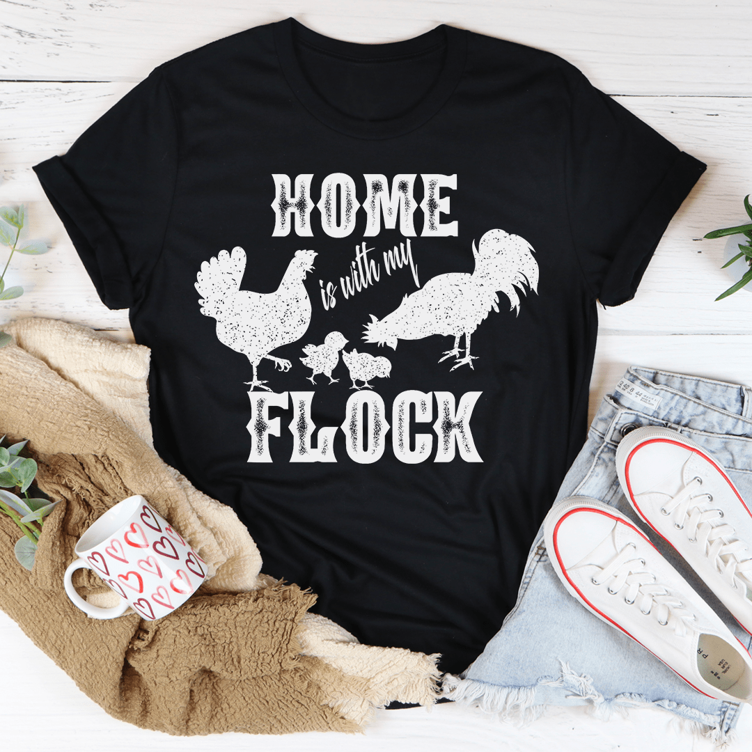 Home Is With My Flock Tee shopmerchmallow Home Is With My Flock Tee