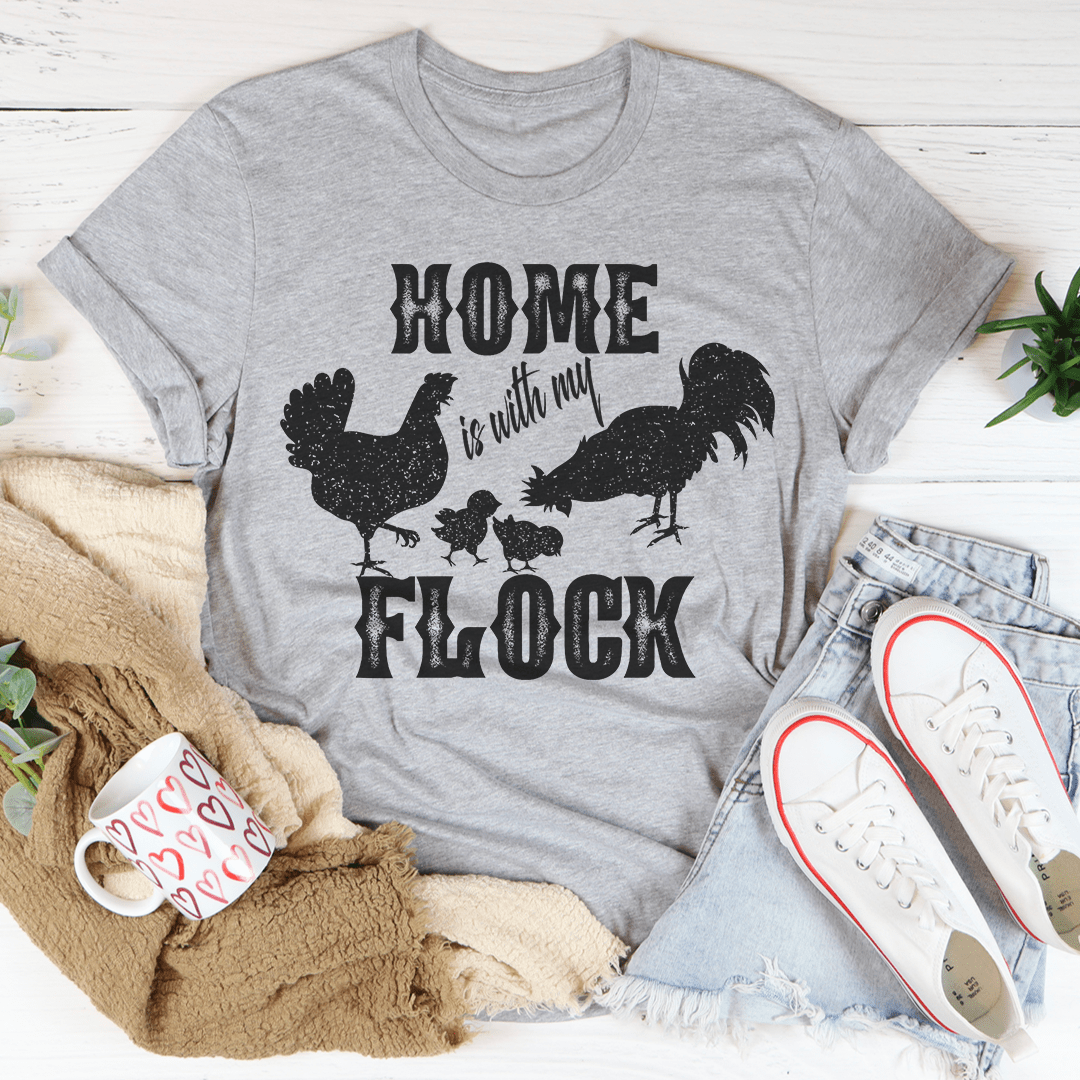 Home Is With My Flock Tee shopmerchmallow Home Is With My Flock Tee