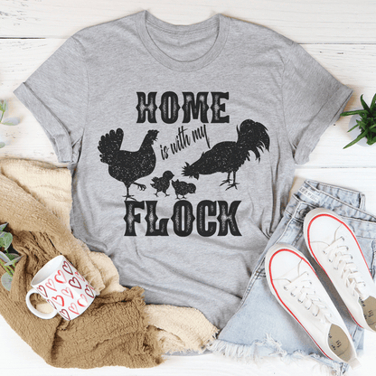 Home Is With My Flock Tee shopmerchmallow Home Is With My Flock Tee