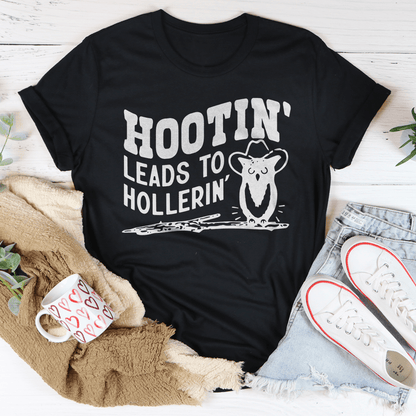 Hootin Leads To Hollerin Tee shopmerchmallow Hootin Leads To Hollerin Tee