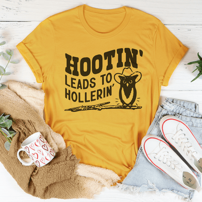 Hootin Leads To Hollerin Tee shopmerchmallow Hootin Leads To Hollerin Tee