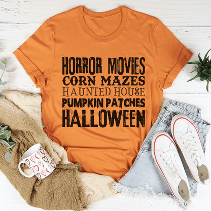 Horror Movies Corn Mazes Haunted House Pumpkin Patches Halloween Tee shopmerchmallow Horror Movies Corn Mazes Haunted House Pumpkin Patches Halloween Tee