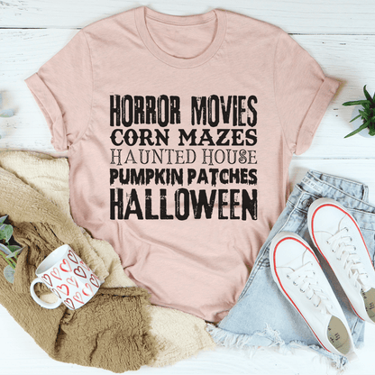 Horror Movies Corn Mazes Haunted House Pumpkin Patches Halloween Tee shopmerchmallow Horror Movies Corn Mazes Haunted House Pumpkin Patches Halloween Tee