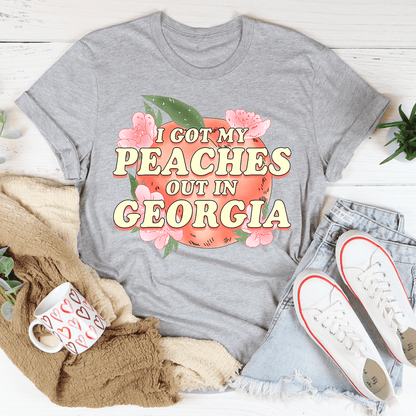 I Got My Peaches Out In Georgia Tee shopmerchmallow I Got My Peaches Out In Georgia Tee