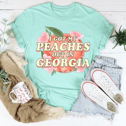 I Got My Peaches Out In Georgia Tee shopmerchmallow I Got My Peaches Out In Georgia Tee
