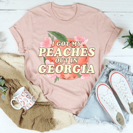 I Got My Peaches Out In Georgia Tee shopmerchmallow I Got My Peaches Out In Georgia Tee