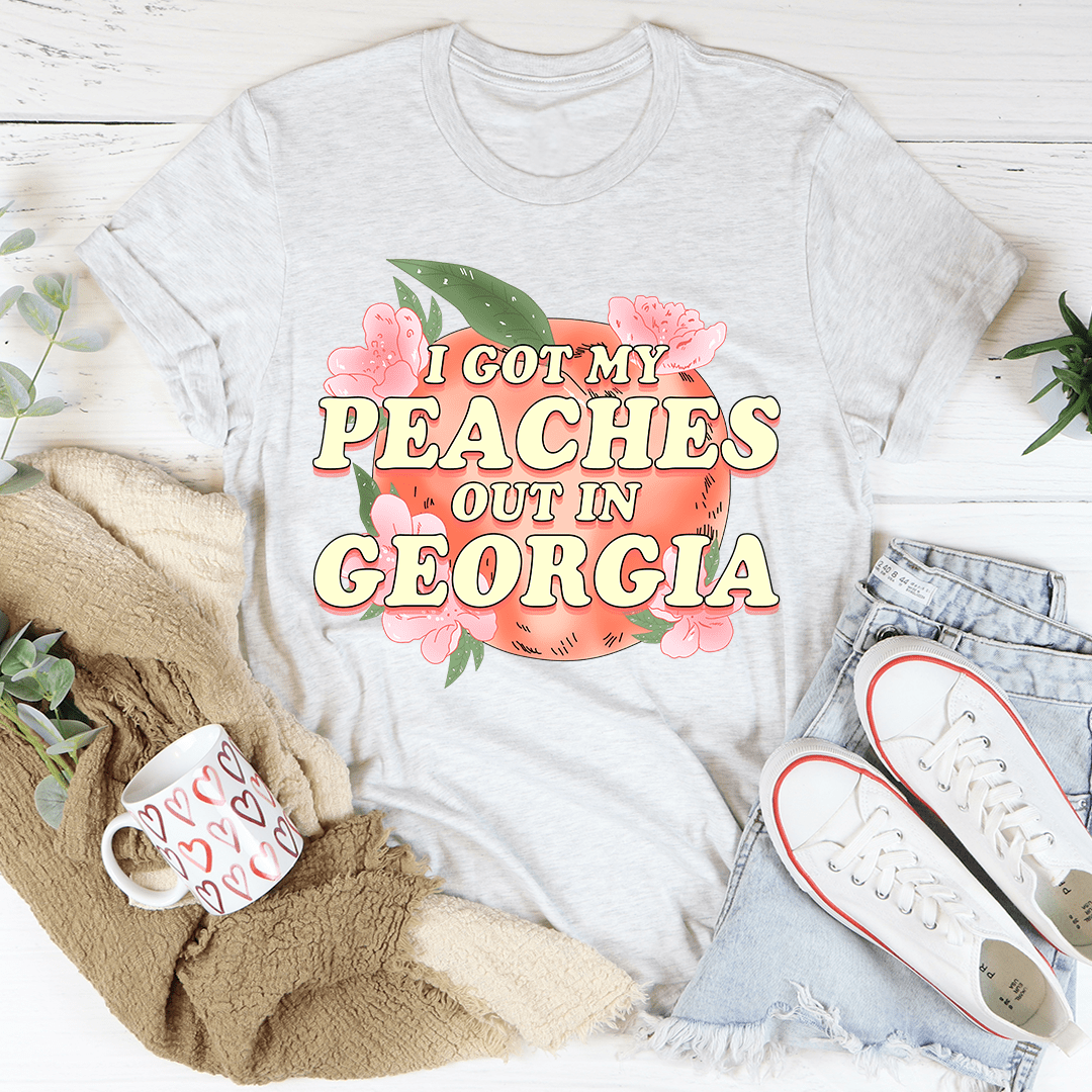 I Got My Peaches Out In Georgia Tee shopmerchmallow I Got My Peaches Out In Georgia Tee