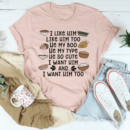 I Like Him Too Thanksgiving Tee shopmerchmallow I Like Him Too Thanksgiving Tee
