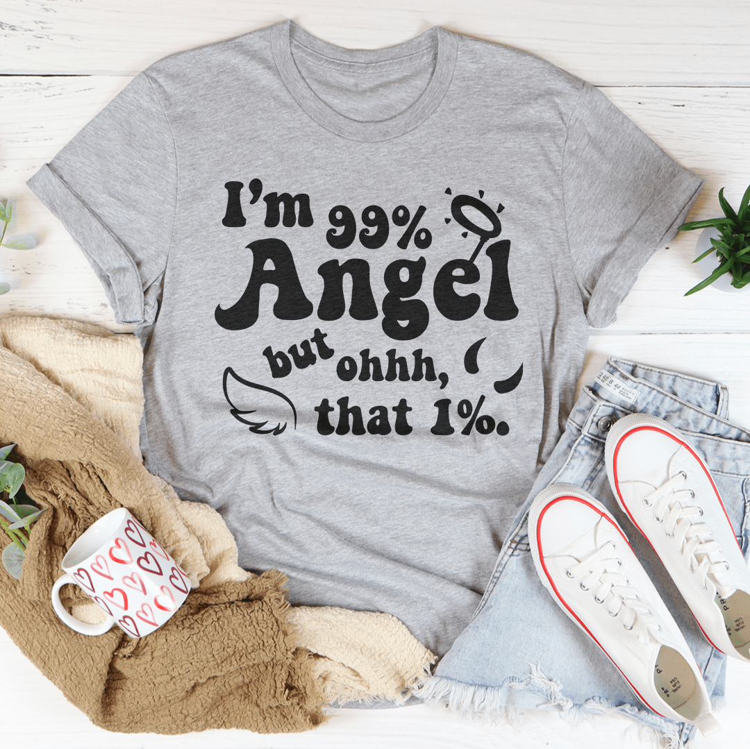 I'm 99% Angel Tee shopmerchmallow I'm 99% Angel Tee