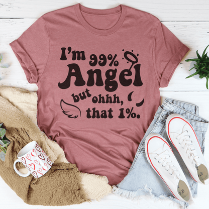 I'm 99% Angel Tee shopmerchmallow I'm 99% Angel Tee