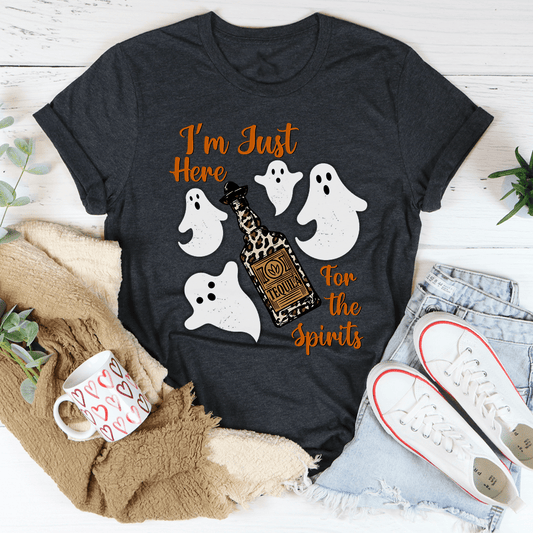 I'm Just Here For The Spirits Tequila Tee shopmerchmallow I'm Just Here For The Spirits Tequila Tee
