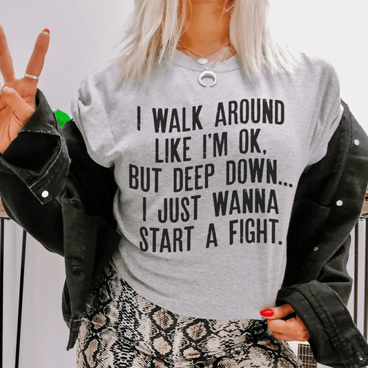 I Walk Around Like I'm Ok Tee shopmerchmallow I Walk Around Like I'm Ok Tee