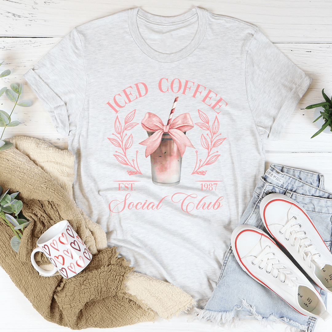 Iced Coffee Social Club Tee shopmerchmallow Iced Coffee Social Club Tee