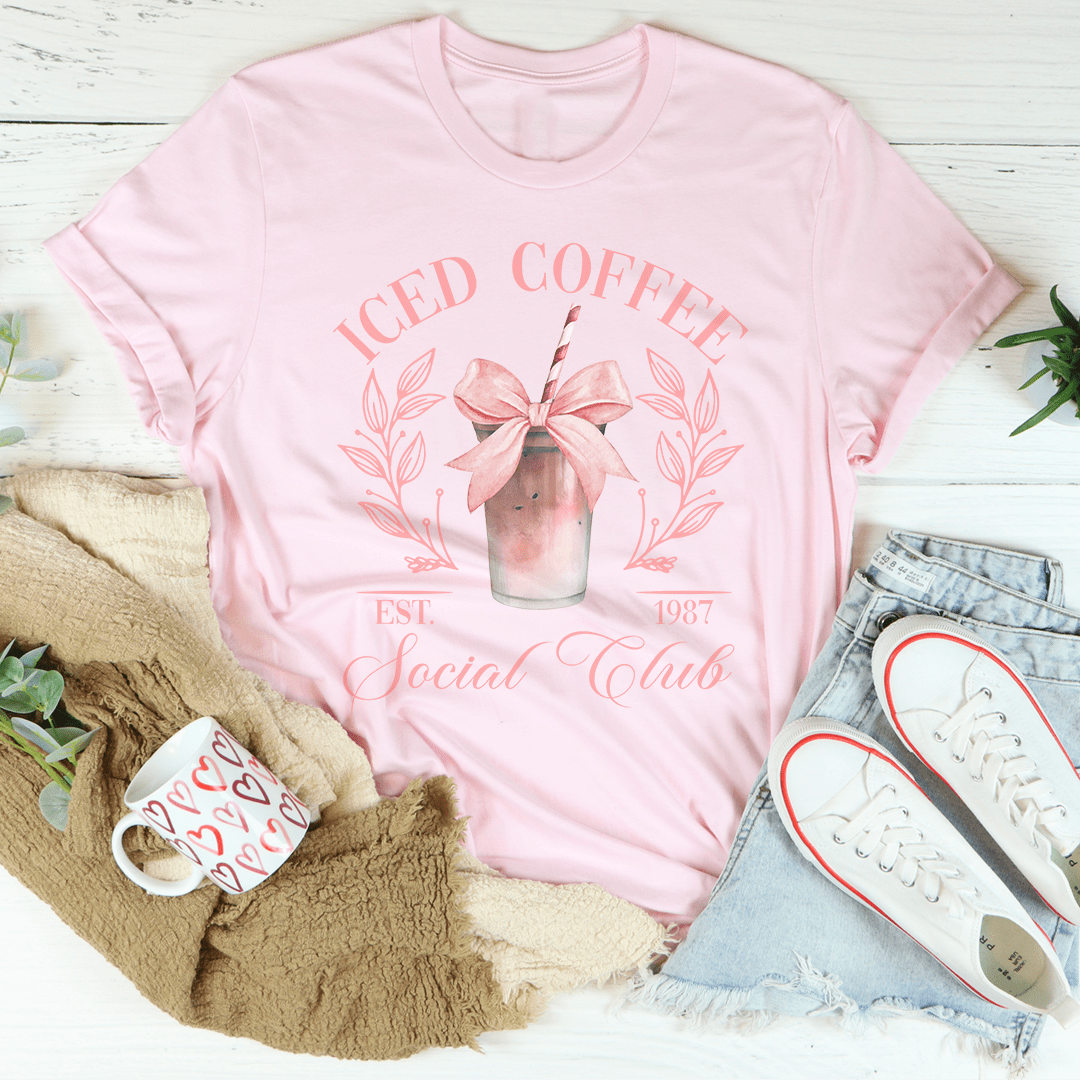 Iced Coffee Social Club Tee shopmerchmallow Iced Coffee Social Club Tee